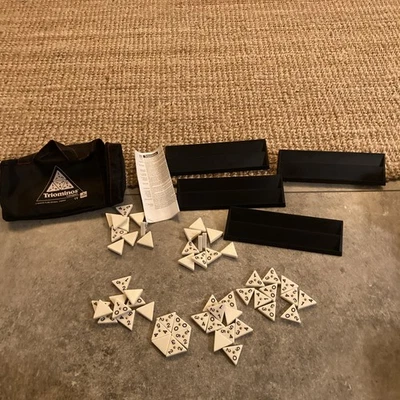 Triominos Compact von Goliath vollständig mit Tasche + Anleitung Spiel Vintage - Bild 1 von 4