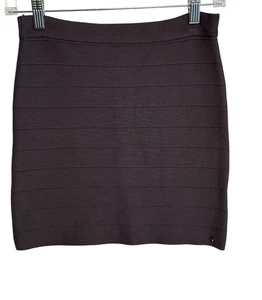 Guess Bendage Grigio Mini Gonna a Matita Taglia M BodyCon Y2K Minimalista - Foto 1 di 11