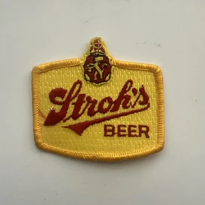 Stroh's Bier Aufnäher bestickt Vintage Uniform Schulteraufnäher Tasche 1975-85 - Bild 1 von 2