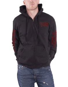 Cannibal Corpse Hoodie Butchered At Birth 2019 new Official Mens Black Zipped - Picture 1 of 4
