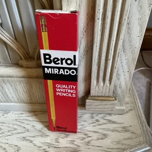 Vintage Eagle BEROL MIRADO 11 Medium Soft Unsharpened Pencils New In Box 174-2 - Picture 1 of 8