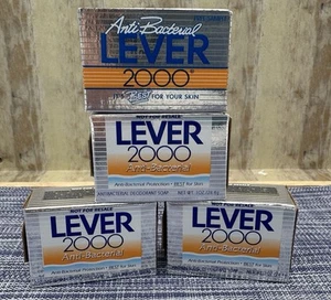 (4x) LEVER 2000 Anti-Bacterial Moisture Response 1 oz. Travel Size Soap 4 Pack - Picture 1 of 4