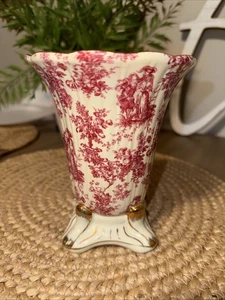 Formalities by Baum Brothers Blue Romance Couple Floral Blumenvase Goldrand - Bild 1 von 4