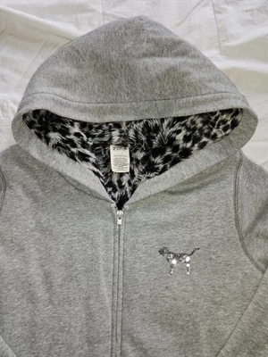 Victoria's Secret Sudadera con Capucha Chaqueta Suéter Edición Rosa Y2k Foto 1 de 4