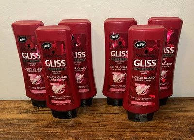 6 Botellas Acondicionador Schwarzkopf GLISS Keratin Color Guard Resaltado 13.6 OZ Foto 1 de 4