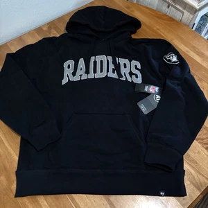 NEW ‘47 Brand Las Vegas Raiders Hoodie Men’s Size Large - Picture 1 of 3