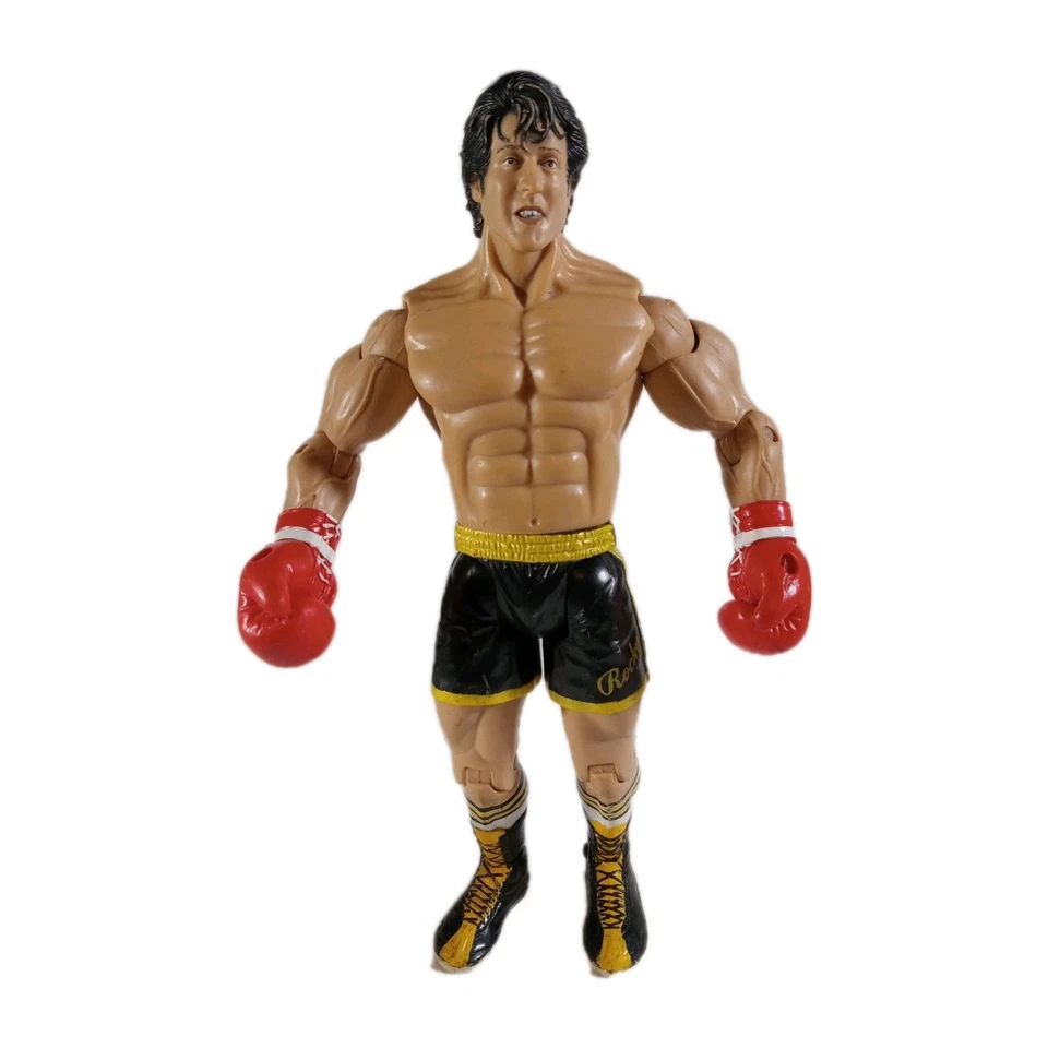 ROCKY • BLACK TRUNKS • CLUBBER FIGHT • ROCKY III JAKKS FIGURE - Image 1 of 4