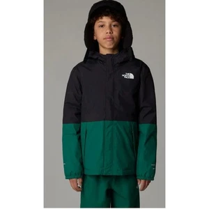 North Face XS Green Boys Waterproof Warm Antora Rain Jacket - Picture 1 of 7