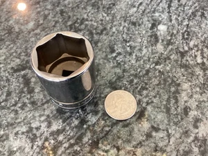 snap on USA made 1 1/8 6 point short depth chrome socket 1/2 drive TW361 - Picture 1 of 7