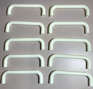 NEW Cabinet Drawer Wire Pull Handle White Plastic 4" L - 1 1/4”H (10pcs)$7.99+F - Picture 1 of 9
