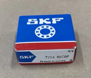 SKF 7204 BECBP Angular Contact Ball Bearing 47MM/ 20MM Bore 14mm W - Picture 1 of 2