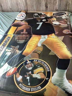 CALCOMANÍAS DE PARED FATHEADS TAMAÑO NATURAL PITTSBURGH STEELERS BEN ROETHLISBERGER Y CASCO Foto 1 de 3
