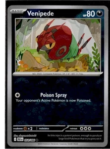Venipede - 054/086 - Poke Ball Reverse Holo - Pokemon Black Bolt ENG - Picture 1 of 1