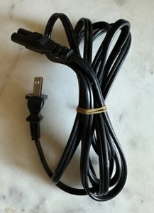 Linetek 125V-7A 2-Prong AC Power Cord E70782 LS-7C Black - Picture 1 of 3