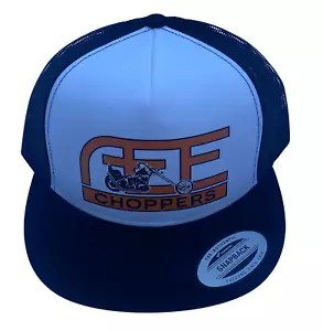 AEE CHOPPERS LOGOTIPO VINTAGE BLANCO/NEGRO CAMIONERO SOMBRERO ALA TANQUE CHOPPER - Imagen 1 de 1