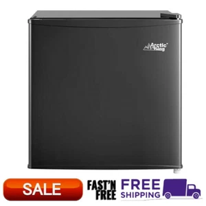 1.7 Cu ft No Freezer Single Door Mini Fridge Black E-Star Compact Refrigerator - Picture 1 of 12