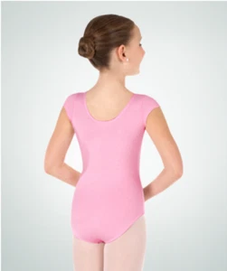 Body Wrappers BWC120 Toddler Size 3-4 (Fits 2-3) Light Pink Short Sleeve Leotard - Picture 1 of 4