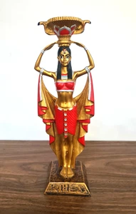 Estatua histórica rara: sirvientas doncellas nubias egipcias de Cleopatra con cáliz - Imagen 1 de 14