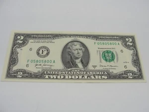2017A TWO DOLLAR NOTE WITH A UNIUE SERIAL NUMBER Z2436 - Picture 1 of 3