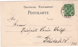 DR Postkarte (Vertreterankündigung) BERLIN - JÖHSTADT/S mit 31 b (geprüft), 80 - Picture 1 of 1