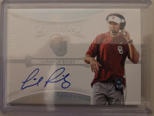20 Panini Flawless Collegiate Lincoln Riley Team Logo Flawless Signatures 12/15