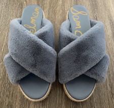 sam edelman fuzzy slides