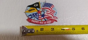 RARE WILLABEE & WARD GREEN BAY PACKERS "HAPPY 4th OF JULY" COLLECTIBLE MAGNET - Picture 1 of 5