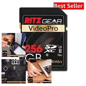 256GB Ultra-Reliable SDXC Card - Waterproof, Shock-Proof, Perfect for Filmmakers - Picture 1 of 7