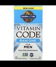 Garden of Life Vitamin Code Raw One for Men 75 Veg Caps Sealed