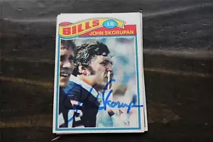 JOHN SKORUPAN BUFFALO BILLS 1977 TOPPS AUTOGRAPHED CARD - Imagen 1 de 1