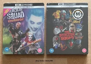 SUICIDE SQUAD COLLECTION - UK EXCLUSIVE 4K + BLU RAY STEELBOOKS - NEW & SEALED - Picture 1 of 7