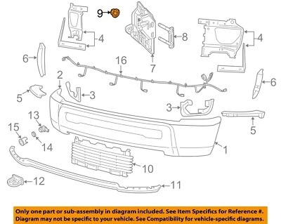 CHRYSLER OEM 02-23 1500 Componentes de parachoques clásicos - Tuerca de soporte de montaje 6101678 Foto 1 de 2