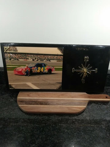 Vintage Jeff Gordon Nascar Picture Wall Clock.  Rare!!! Cover
