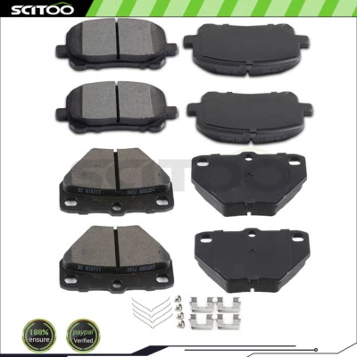 Juego de pares de pastillas de freno delanteras y traseras de cerámica con bajo polvo para Toyota Matrix 2007 Foto 1 de 4