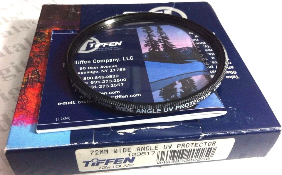 TIFFEN 72MM Wide Angle UV Protector Glass Lens Filter 72WIDUVP 72 mm Safety USA - Image 1 of 3