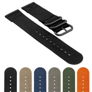 StrapsCo Nylon Watch Band Strap for Suunto Core w/ Matte Black Buckle - Picture 1 of 15
