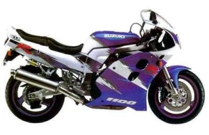 SUZUKI GSXR1100 W 1993-1994 REAR STAINLESS BRAIDED BRAKE KIT GSX-R - Picture 1 of 6