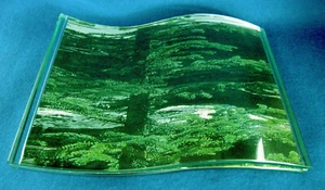 Wave Glass Photo Frame - Free standing. - Picture 1 of 4