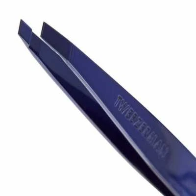 TWEEZERMAN FULL SIZE SLANT TIP TWEEZER, FULL SIZE - COBALT BLUE - AUTHENTIC - Image 1 of 4