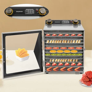 Stainless Steel Food Dehydrator Machin Fruit Dryer For Herb Meat Vegetable Fruit - Picture 1 of 24