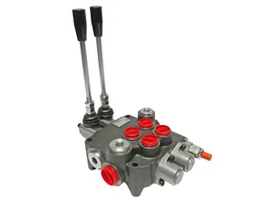 2 Spool Hydraulic Directional Control Valve Open Center 21 GPM 3600 PSI NEW! - Picture 1 of 5