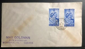 1949 Tortola Virgin Island First Day Cover FDC Royal silver Wedding King George - Picture 1 of 2