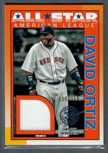 2025 Topps Series 2 David Ortiz 1990 All Star Relic Blue #/150 Red Sox SP - Picture 1 of 2