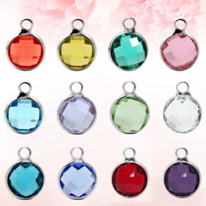 12 Pcs Crystal Pendant DIY for Birthday Gift Rhinestone Pendants - Picture 1 of 11