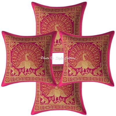 Fronha decorativa para decoração de casa 12 x 12 pol capa almofada brocado jacquard boho - Imagem 1 de 4