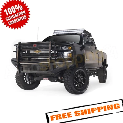 Fab Fours CH14-S3060-1 Black Steel Front Bumper for 15-19 Chevy Silverado 2500 - Image 1 of 2