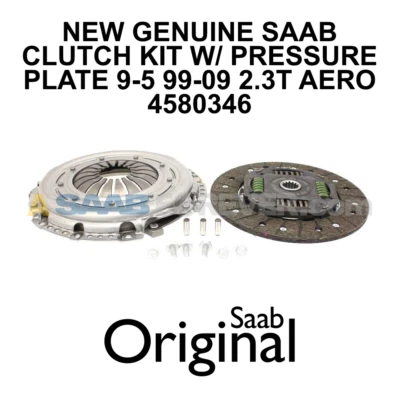 NEW SAAB 9-5 CLUTCH KIT W/ Pressure Plate 99-09 2.3T 95 AERO GENUINE OEM 4580346 - Image 1 of 3