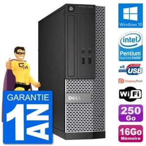 PC Dell Optiplex 3020 SFF G3220 RAM 16Go Disque Dur 250Go Windows 10 Wifi - Photo 1/3