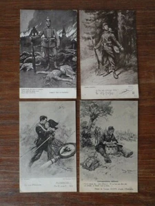 4x CPA MILITAIRE ill. G. Scott GUERRE MONDIALE 1914-1915  - Picture 1 of 2
