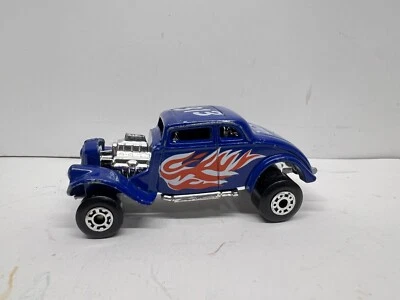 1982 Matchbox Blue 1933 Ford Willys Street Hot Rod 313 White Heat 1:50 - Image 1 of 4